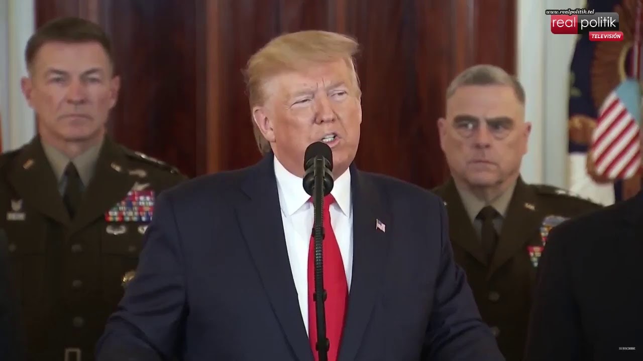 Donald Trump declara trás el ataque iraní en Iraq