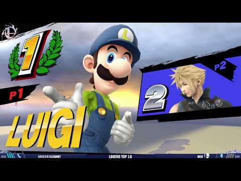 Smash'N'Splash 4 — Smash WiiU Losers Top 16: Unseen | Elegant (Luigi) vs. Ned (Cloud)