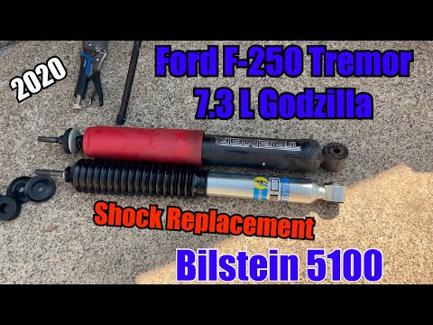 2020 Ford F-250 Super duty shock replacement. 7.3 L Godzilla Tremor Bilstein 5100 Shocks