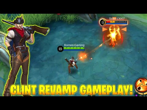 NEW CLINT REVAMP GAMEPLAY SKILL & ANIMATION | SKILL 1 JADI LEBIH OP PARAH! - MOBILE LEGENDS UPDATE