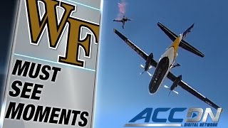 Army Sky Team Descends on Wake Forest&#39;s Football Stadium | ACC Must See Moment