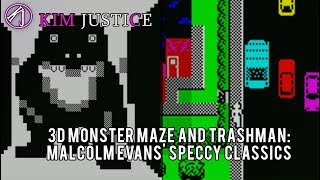 3D Monster Maze (ZX81) + Trashman (Spectrum) - Malcolm Evans' Speccy Classics | Kim Justice