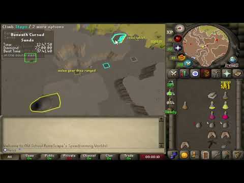 Quest Speedrunning - Beneath Cursed Sands [21:58.20] (Diamond Trophy)