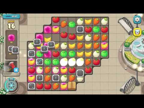 We Bare Bears Match3 Repairs Level 2537, 17 Moves (Use Boosters)