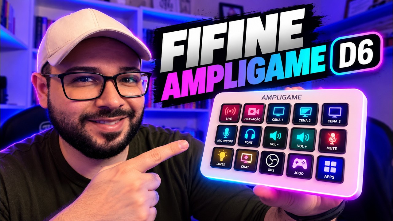 Miniatura da avaliação em vídeo de Mini Mixer de Áudio FIFINE 6 Canais
