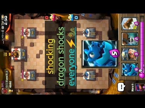 Electro dragon and miner clash royale deck and battle!