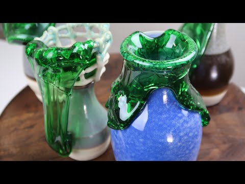 Melting Glass Bottles on Pottery - What is the best temperature?