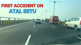 ATAL SETU CHIRLE SEWRI DRIVE TIME LAPSE | FIRST ACCIDENT ON ATAL SETU