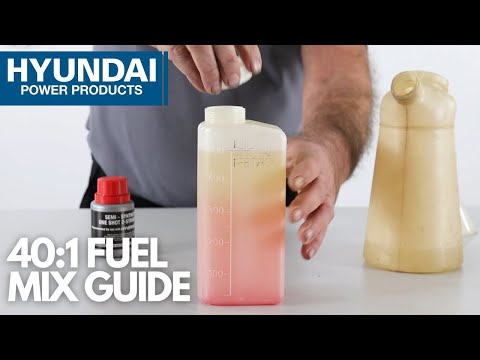 How to Mix 2-Stroke Engine Oil 40:1 Ratio ( A Guide by Hyundai Power Products)