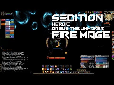 Antorus - Argus the Unmaker Heroic vs Sedition | Fire Mage