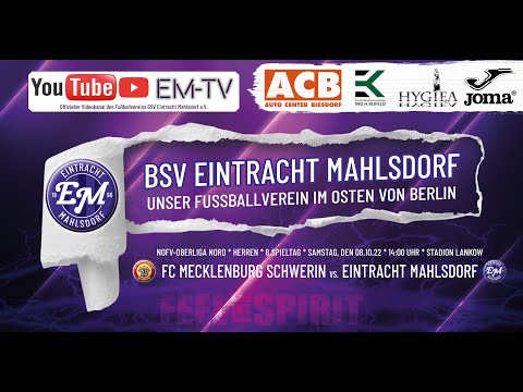 Highlights 8.Punktspiel Oberliga - Mecklenburg Schwerin vs. Eintracht Mahlsdorf (08.10.22)