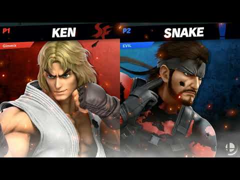 Rushdown 60 - Gimmix (Ken) vs Zanryo (Snake) Losers Finals - SSBU