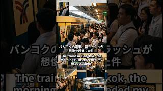 【衝撃】バンコクの朝ラッシュが想像を超えてた件。日本の満員電車よりキツい？