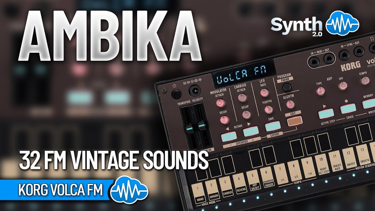 LFO014 - Ambika - Korg Volca FM 1 / 2 ( 32 presets ) - Video Preview 1