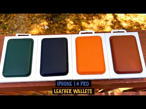 iPhone 14 Pro Leather Wallets with MagSafe (ALL COLORS) REVIEW | Best Pairings with Leather Cases!