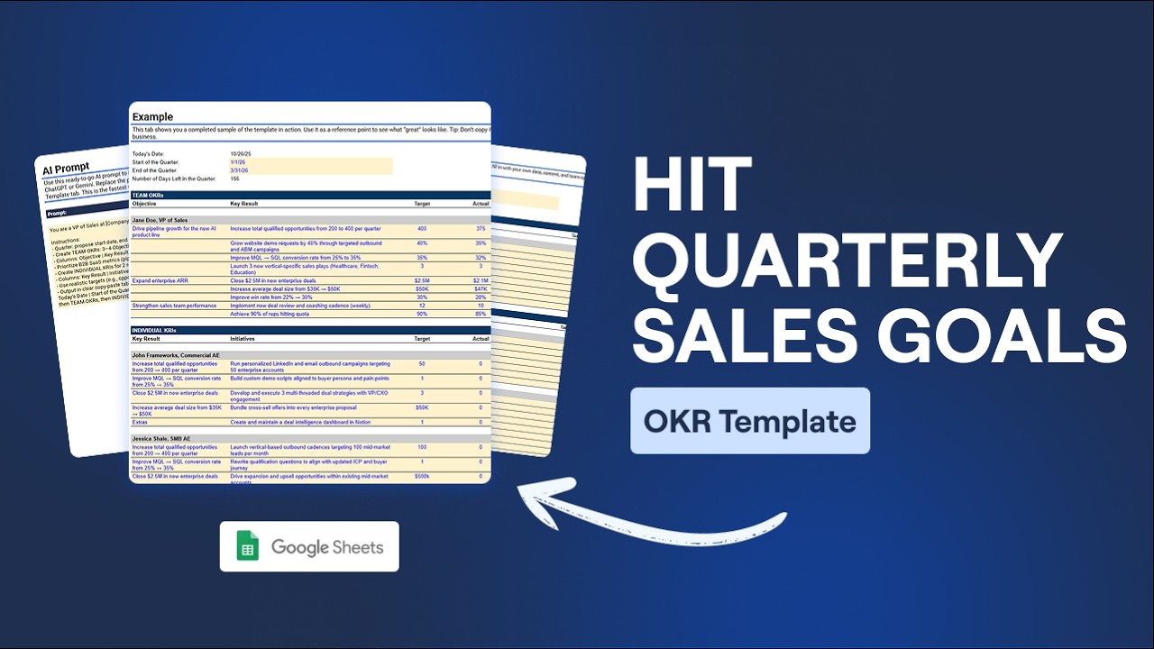 OKR Tracker Template for Google Sheets
