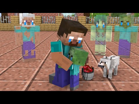 Baby Zombie, What's Happening ? - Sad Story - Minecraft Animation