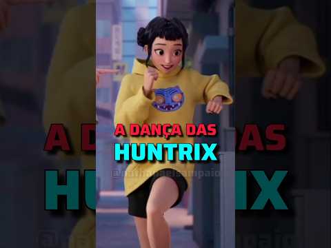A DANÇA DAS HUNTRIX #guerreirasdokpop #jinu #rumi #mira #shorts