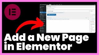 How to Add a New Page in Elementor