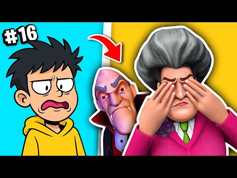 A PROFESSORA DO MAL TEM UM NAMORADO VAMPIRO ?! #16  ( Scary Teacher 3D )