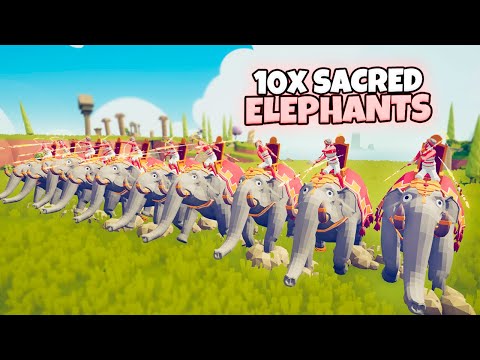 10x SACRED ELEPHANTS vs EVERY FACTION | TABS Gameplay