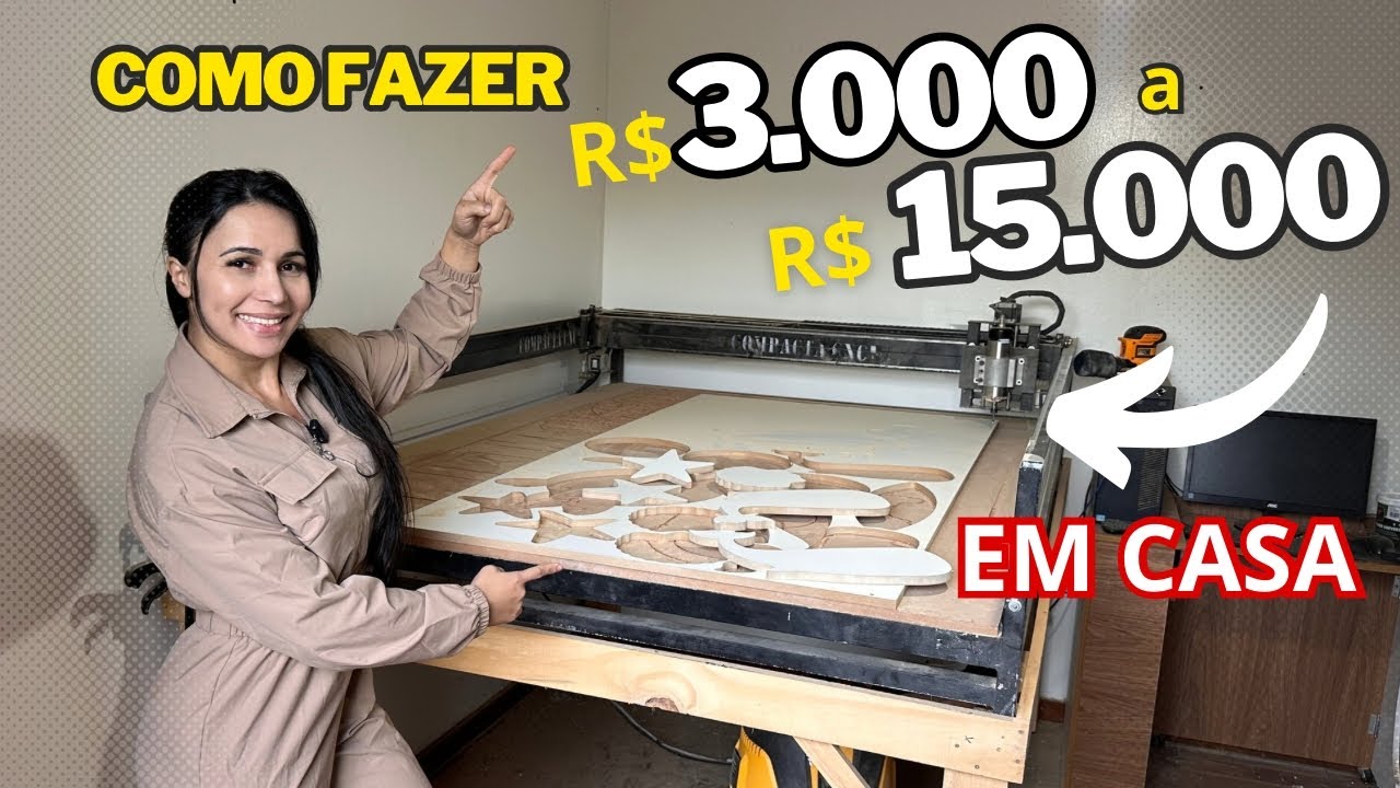 A SUA CASA PODE SER UMA VERDADEIRA MINA DE OURO COM UMA CNC ROUTER. Saiba Como!