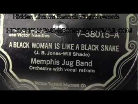 Thumbnail for Memphis Jug Band - A Black Woman Is Like A Black Snake from Victor 78 rpm.mp4 by Will Shade