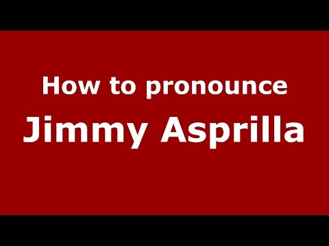 How to pronounce Jimmy Asprilla (Colombian Spanish/Colombia)  - PronounceNames.com
