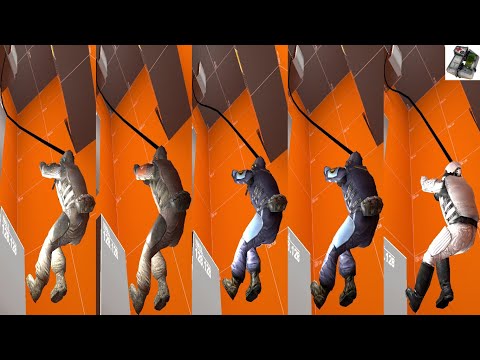 Half-Life 2: Combine Soldier Wall Rappel All Types Height Test #HalfLife #HalfLife2 #Gaming
