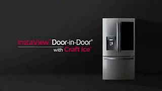 Video 2 of Product LG InstaView Door-in-Door 3-Door Refrigerator with Craft Ice Maker