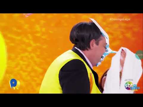 Equipe do Eduardo Costa Dando Tortada No Passa ou Repassa Ao Vivo (20/05/2018)