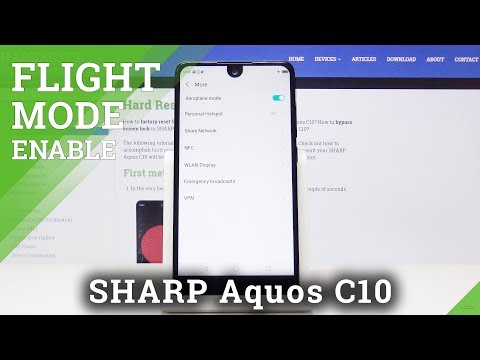 How to Activate Airplane Mode in SHARP C10 - Enable Flight Mode