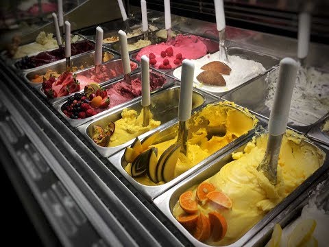 Итальянское мороженое, кондитерская Bastianello в Милане