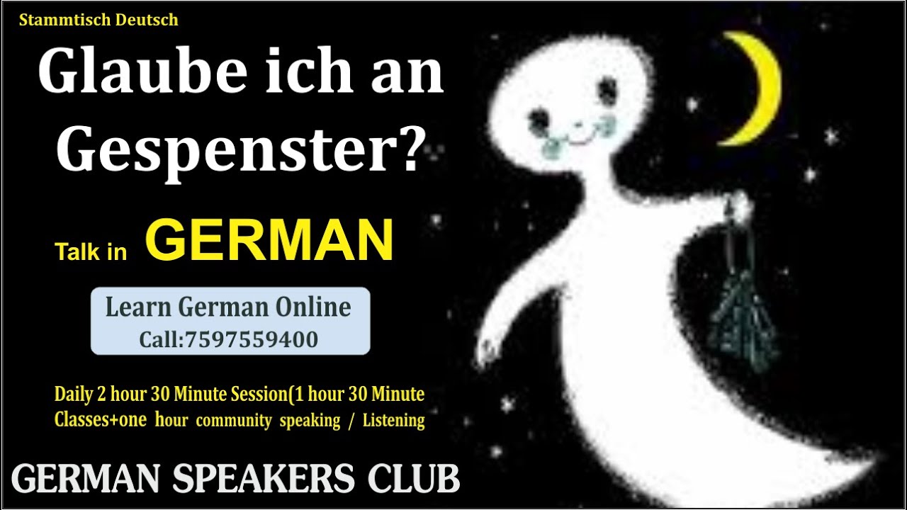 Bhoot par bolte bolte kya hua? See recording! | Glaube ich an Gespenster? | | Sprächthema | A2 to C2