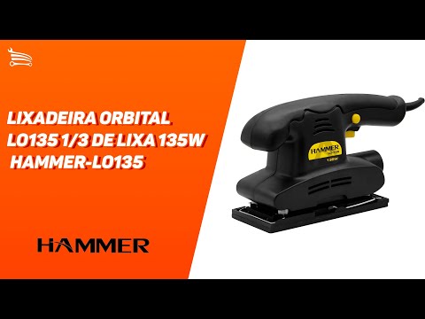 Lixadeira Orbital LO135 1/3 de Lixa 135W   - Video