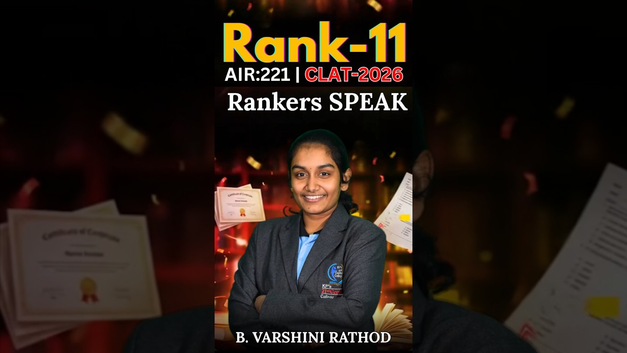 CLAT 2026 Rankers Talk | Strategy, Preparation & Motivation | Kp's 21st century college