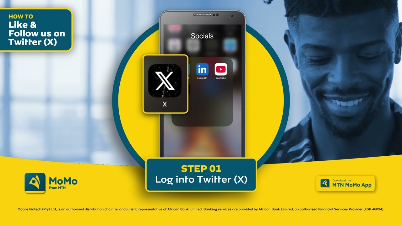 How to Like & Follow Us on Twitter (X) | MoMo from MTN ZA