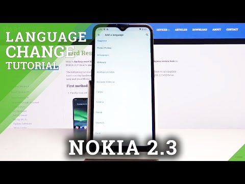 How to Change Language in NOKIA 2.3 – List of Language