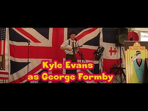 Kyle Evans as George Formby at Operation Market Harborough 2023