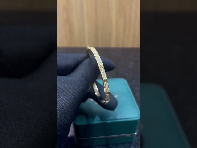 اسوارة كارتير ذهب نحيف تصميم الماس