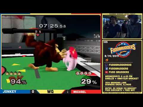 SSBM Jonkey Jong vs Michael FuddBrudders 105