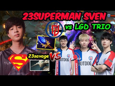 Talon.23savage Sven Superman Aghanim Build vs LGD Gaming Trio: Server SEA on Fire 🔥