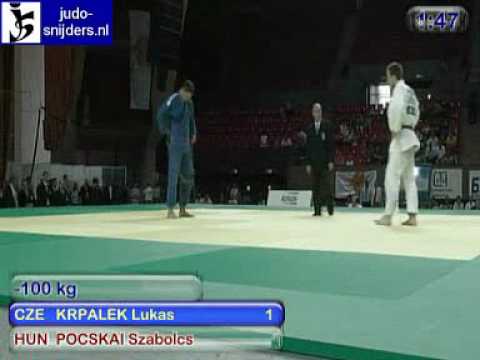 Judo 2009 Yerevan: Krpalek (CZE) - Pocskai (HUN) [-100kg].