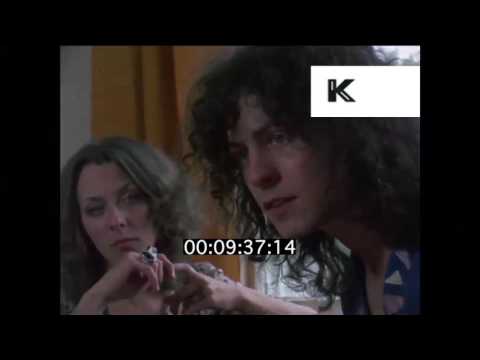 Early 1970s Marc Bolan Interview, at Home with June Child | Premium Footage