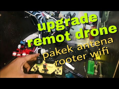 remot drone dengan antena rooter wifi | remote drone pakai antena wifi | repetidorwifi