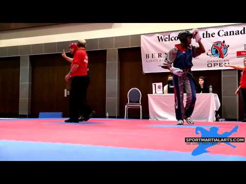 Elyse Gorrell vs Morgan Plowden - Elite Sparring Semi Final - Canadian Open 2014