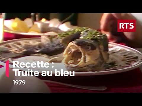 Recette culinaire : Truite au bleu (1979)