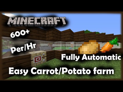 Minecraft Easy Villager Potato/Carrot Farm - 700+ Per Hour