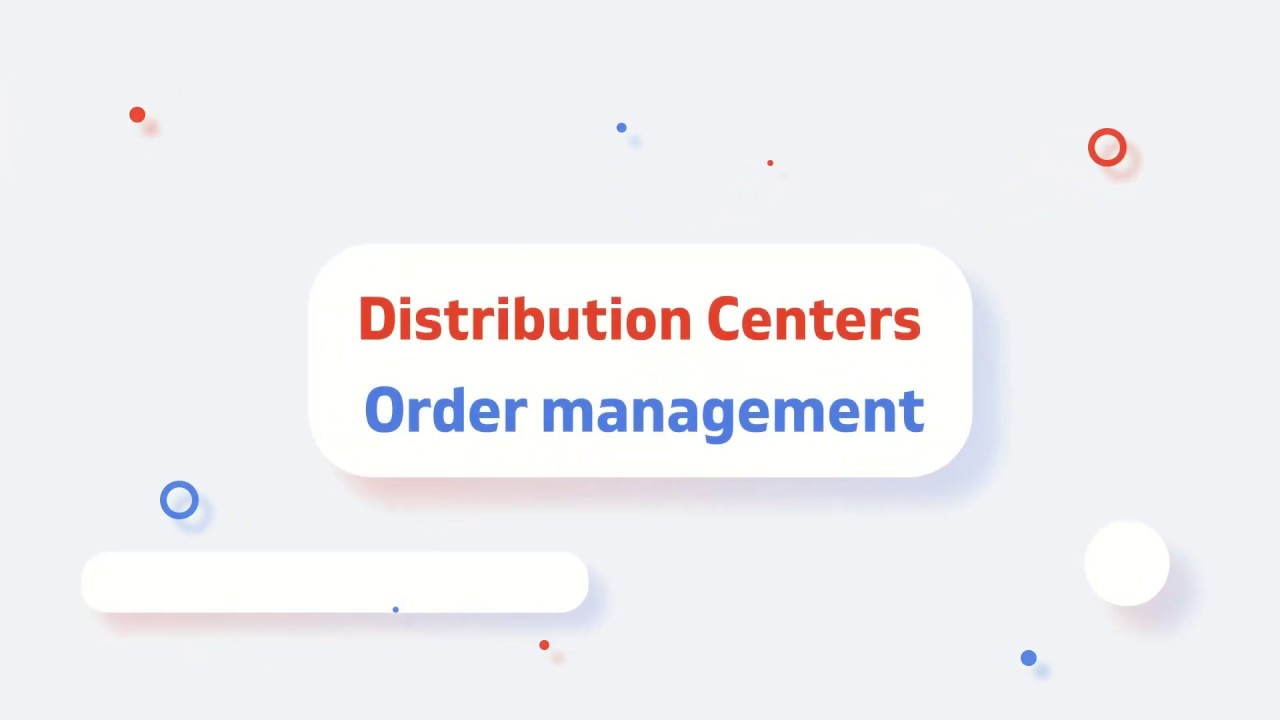 Distribution centres order management in ABM Inventory