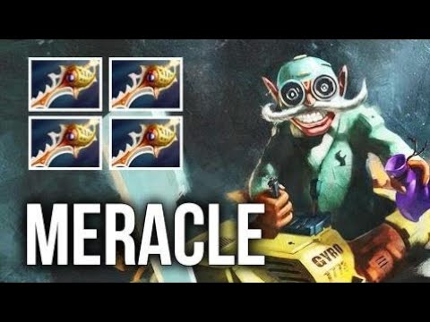 WTF BUILD DOTA2 4x Rapiers 1k Damage Gyrocopter Epic Game by Meracle Rampage Gameplay Party MMR SEA